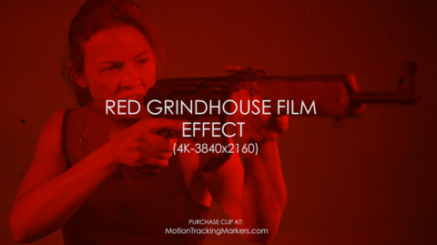 Red Grindhouse Film Effect - 4K