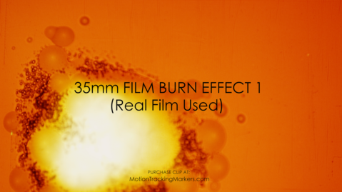 Real 35mm Film Burn Effect  - 4K